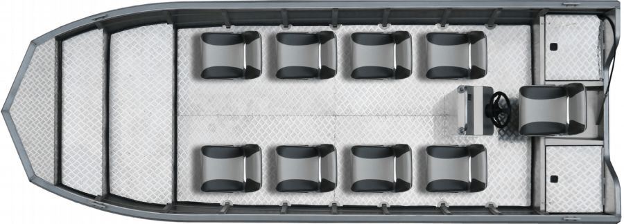 19 ft Flat Bottom Aluminum Boat  Layout