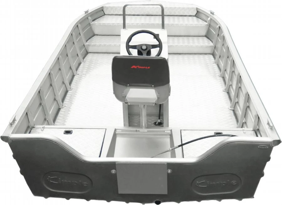 19 ft Flat Bottom Aluminum Boat Back