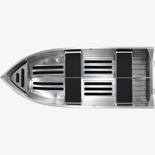 Łódź rybacka o długości 12 stóp z aluminiowym kadłubem w kształcie litery V